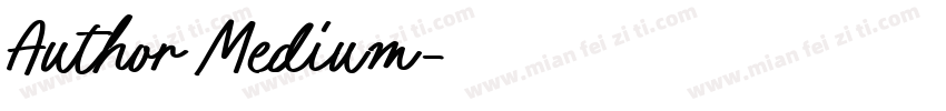 Author Medium字体转换